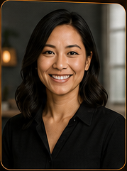 Approachable studio profile photo example