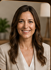 Warm professional profile photo example
